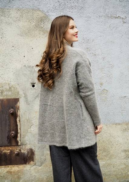 Bilde av Cathrine Hammel - Soft Demi Shawl Cardigan - Grey 